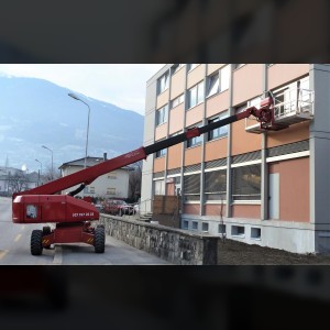 Telescopic boom lift 14m basket 5.5m