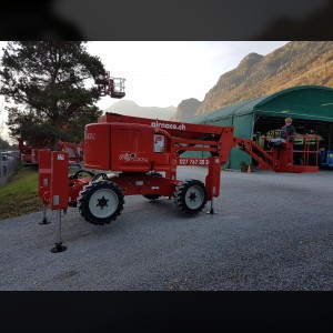 Articulating boom lift 16m with stabilizer 