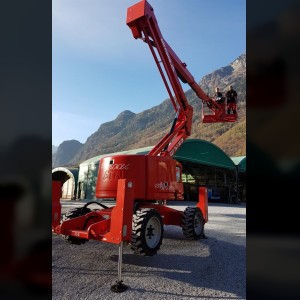 Nacelle automotrice 16m avec stabilisateurs