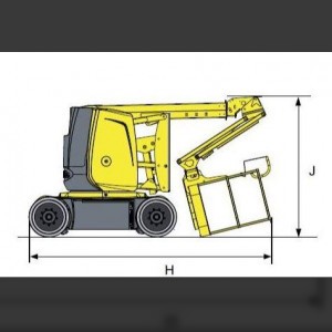 articulating boom lif 12m